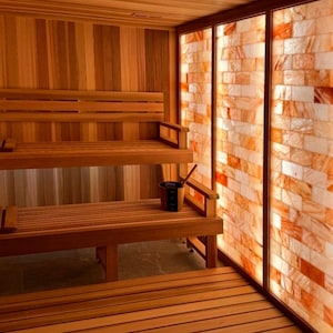 Fully CUSTOM Himalayan Salt Wall Himalayan Salt Panels and Panes Himalayan Salt Frame Salt Sauna Wall SHIPPING INCLUDED!