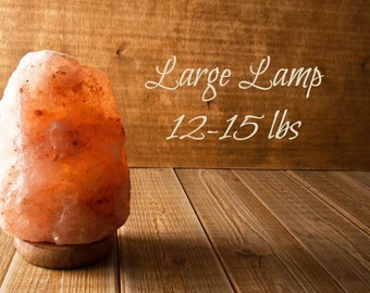 Himalayan Salt Lamp Large 12-15 lb FREE SHIPPING and DIMMER