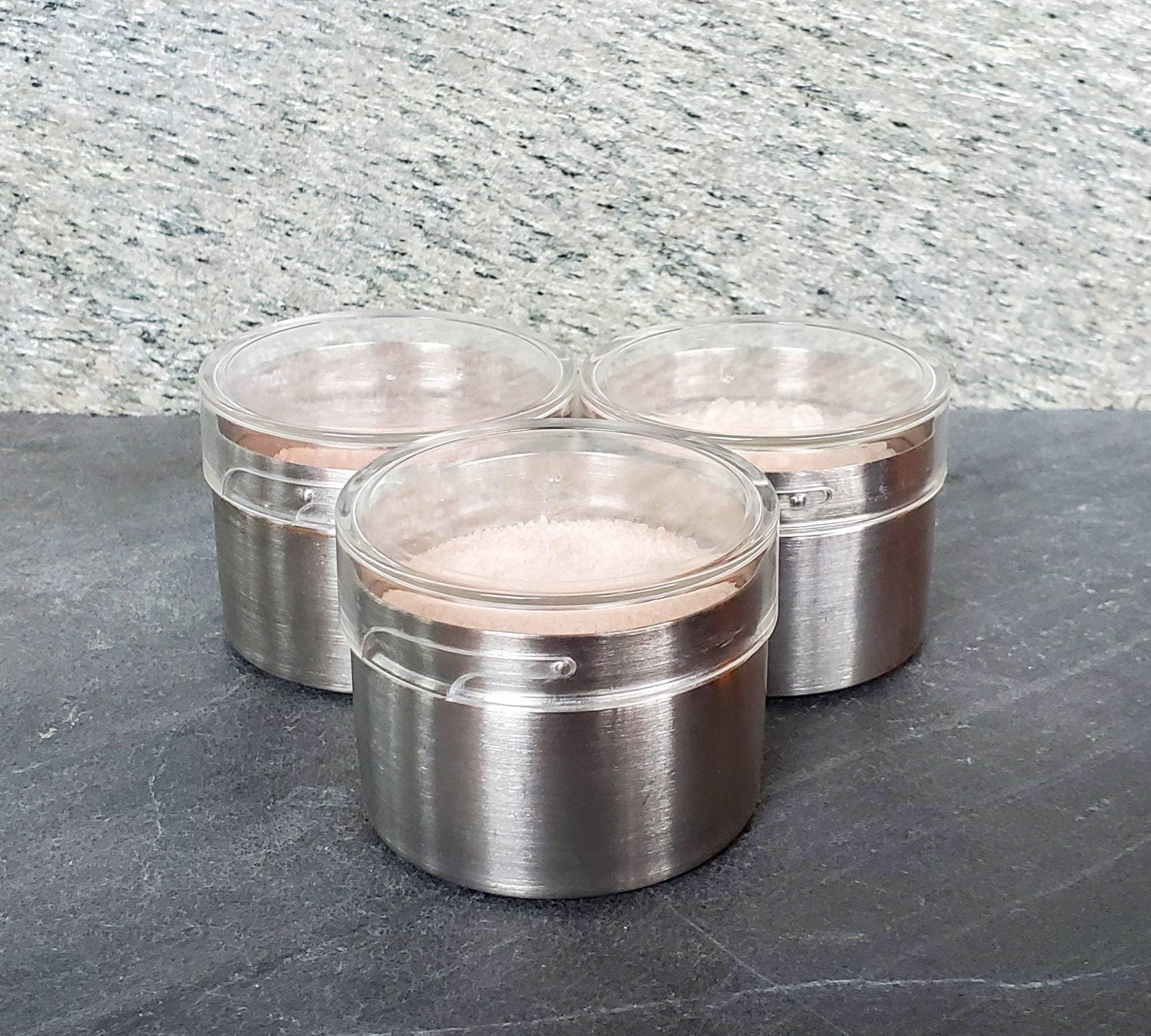 Cornucopia 4-Ounce Round Metal Tins w/View Window Lids (12-Pack
