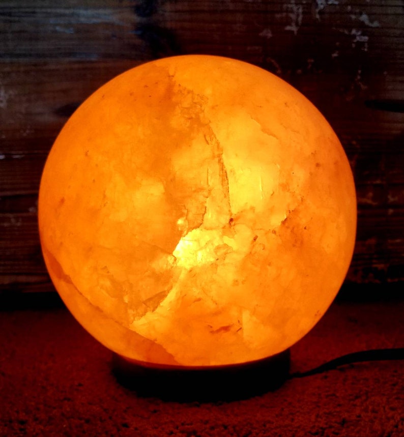 Himalayan Salt Globe Lamp 7 SHIPS FREE Etsy