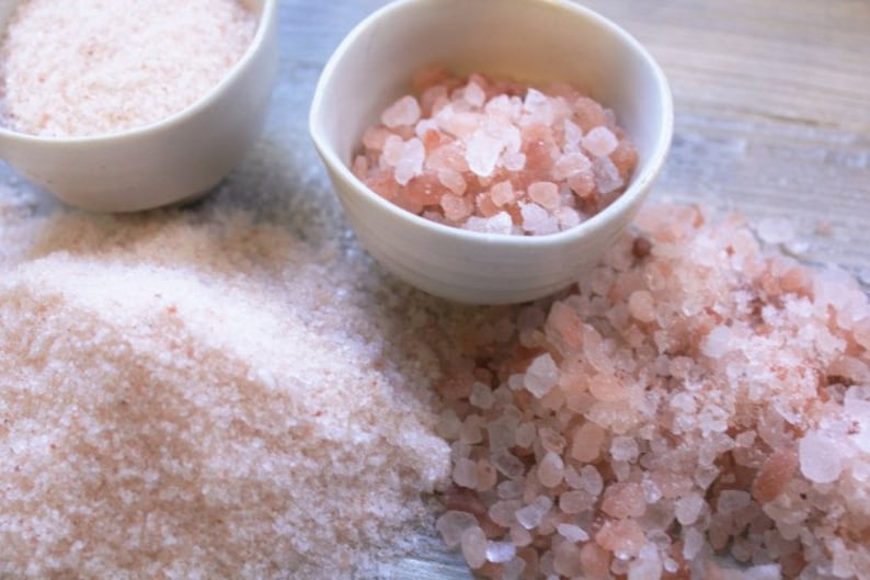 SALE! and FREE SHIPPING 2 lbs. Bulk Edible Himalayan Salt choice of grinds image 1