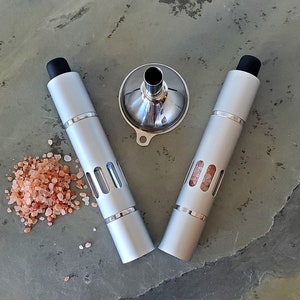 Mini Brushed Aluminum Himalayan Salt Grinder Spice Grinder Pepper Grinder Gift Sets