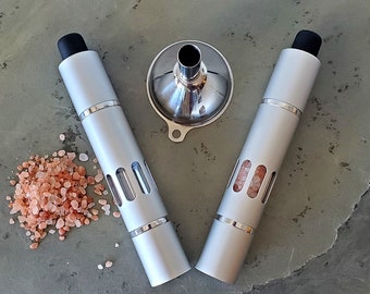 Mini Brushed Aluminum Himalayan Salt Grinder Spice Grinder Pepper Grinder Gift Sets