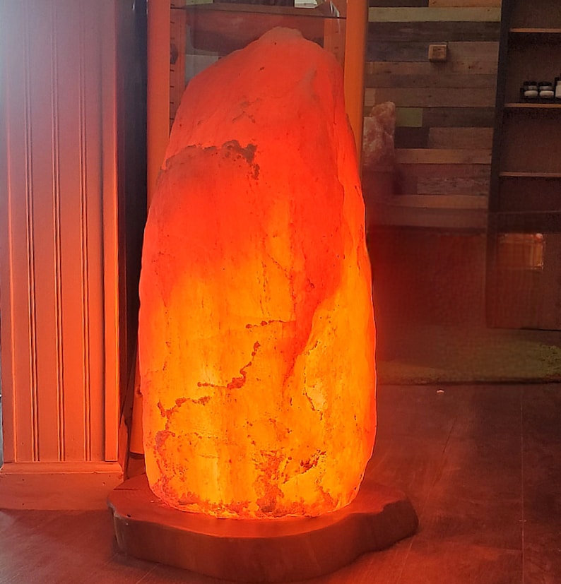 MAMMOTH 170-400lb Himalayan Salt Lamp Showpiece EXTREMELY RARE! Choose your size! imagem 8