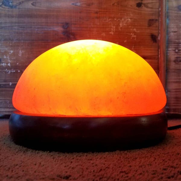 11" Himalayan Salt Lamp Detox Dome Lamp Foot and Hand Detox MASSIVE! RARE! Now with FREE Shipping