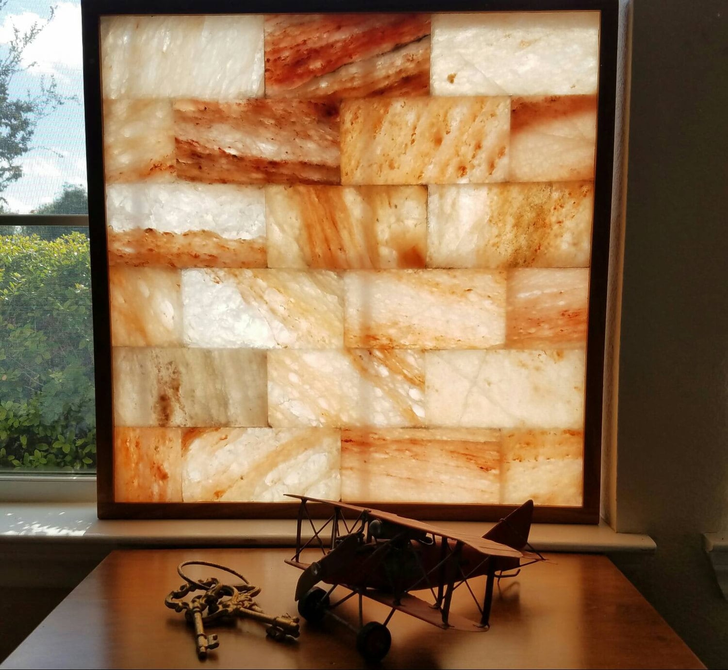 Himalayan Salt Wall Salt Pane or Salt Panels Salt Frames by ELEMEANTS Sauna Salt Wall