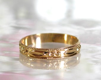 Vintage Baby Ring 10k Yellow Gold Small Size Band Keepsake BDA Etsy Canada