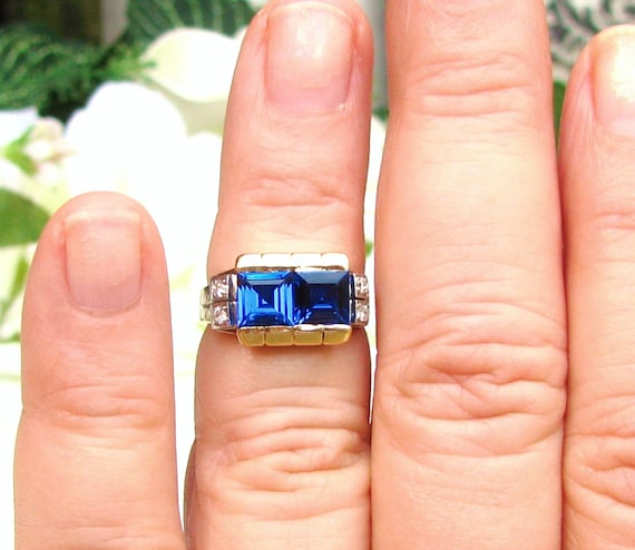 Cobalt diamond ring discount