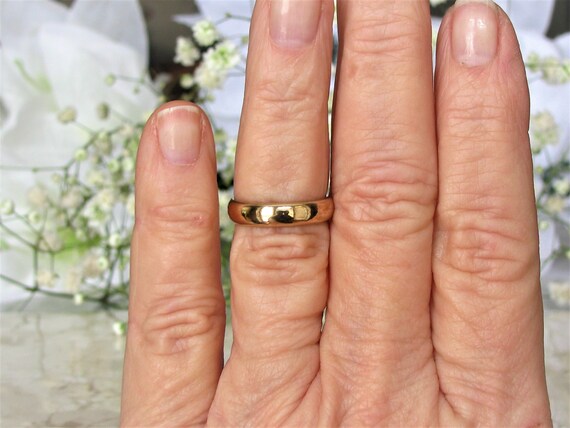 Vintage Art Crest Wedding Ring 14K Yellow Gold La… - image 8