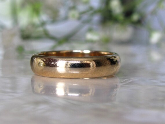 Vintage Art Crest Wedding Ring 14K Yellow Gold La… - image 3