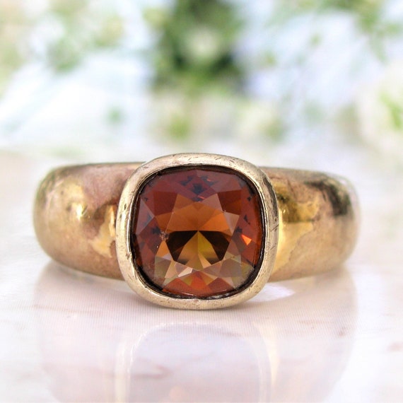 Dc Jewels 24Kt Gold Swarovski Crystal Adjustable Copper Ring for Men(Gold)  | eBay
