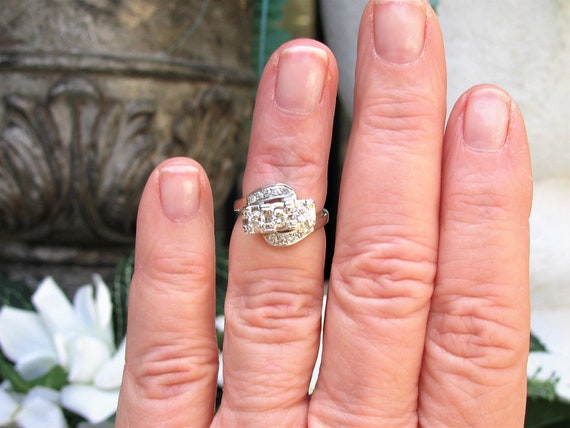Vintage 3 carat diamond ring deals
