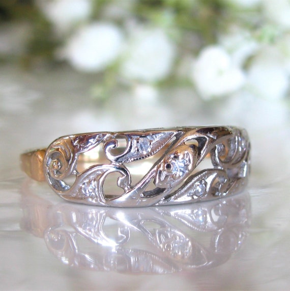 Antique clearance scroll ring
