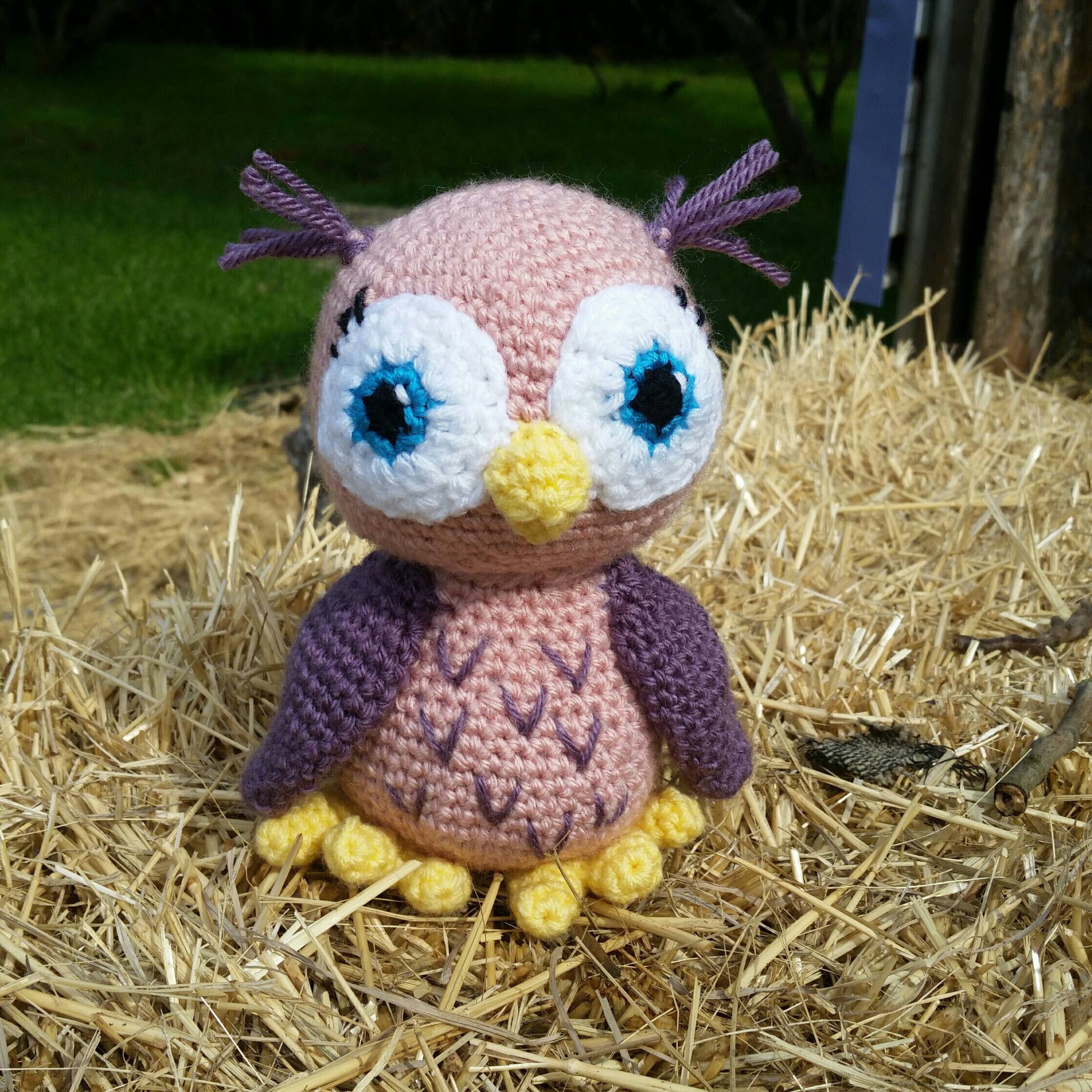 Crochet Stuffed Animal Owl, baby gifts, baby shower, photo props, birds, baby girl, baby boy