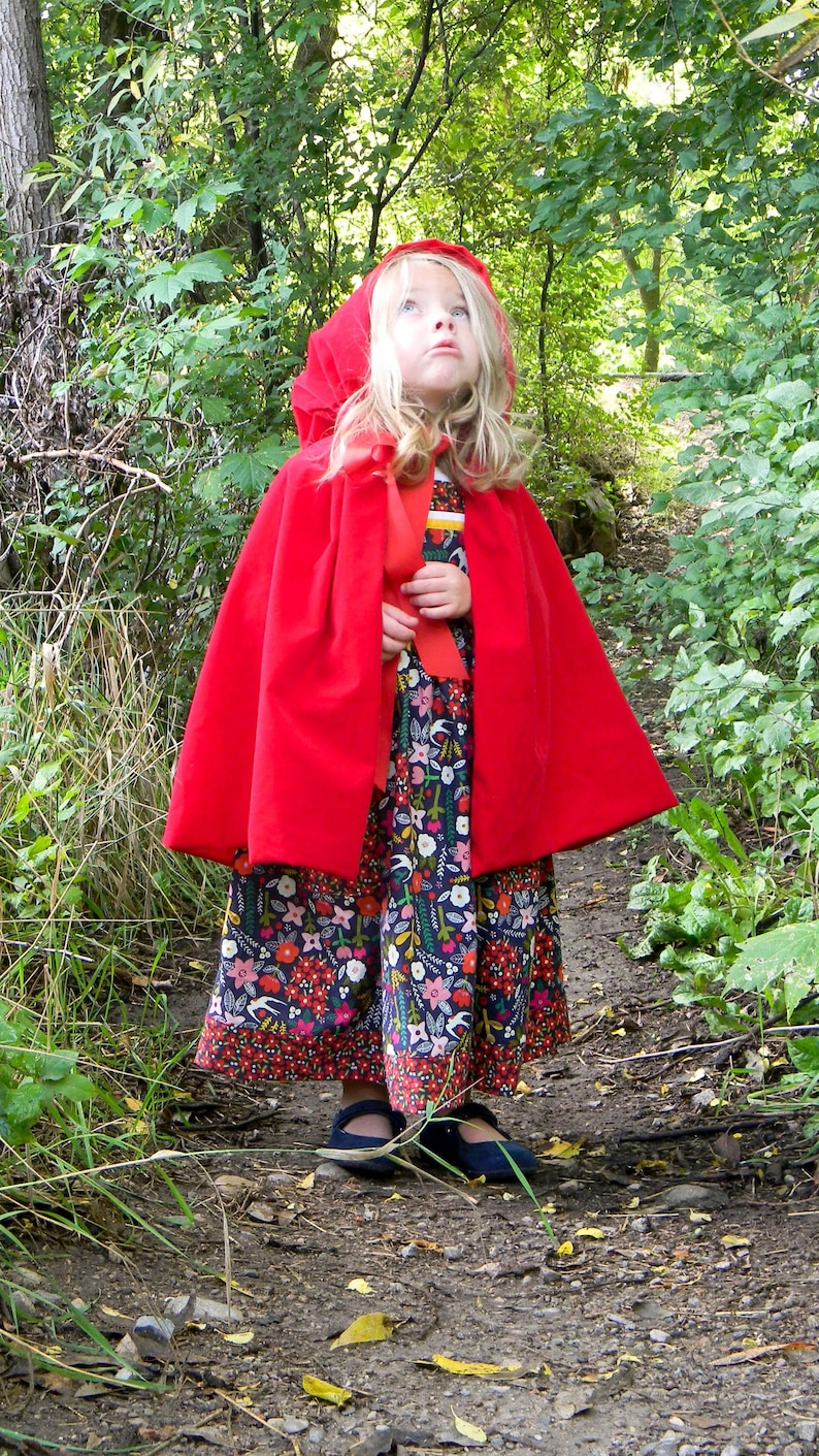 Red Riding Hood Cape Pattern size 2T