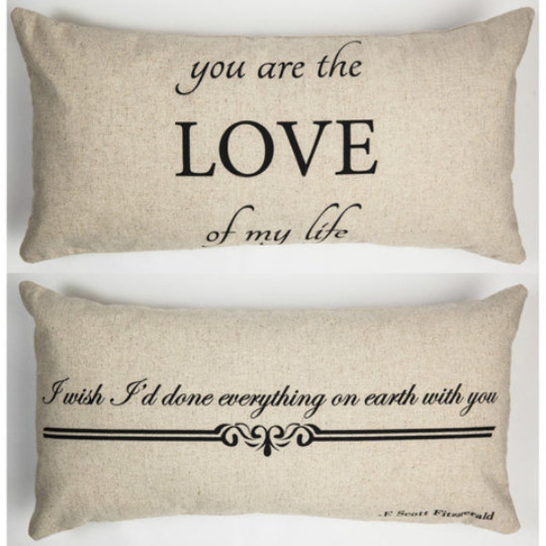 Romantic Pillow Collections Love Love of My Life Romantic Etsy