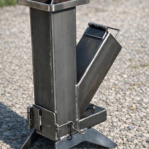 Portable Rocket Stove | Off Grid Cooking Gear for Survival, Emergency Preparedness
