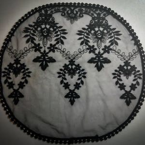 Evintage Veils~ Our Lady Of Fatima Princess Style Black OR Ivory Lace  Traditional Catholic Lace  Mantilla Chapel Veil