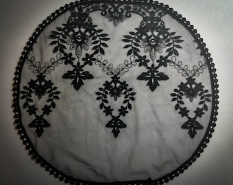 Evintage Veils~ Our Lady Of Fatima Princess Style Black OR Ivory Lace  Traditional Catholic Lace  Mantilla Chapel Veil