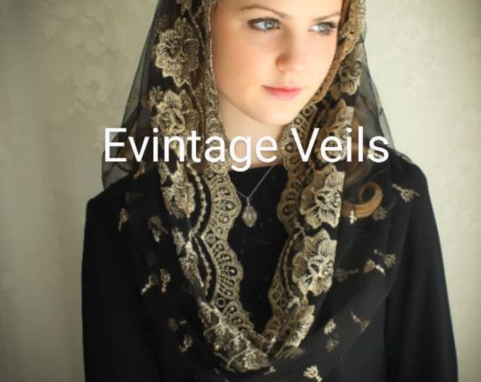 Evintage Veils~ Our Lady of Guadalupe  Chapel Veil 6 colors