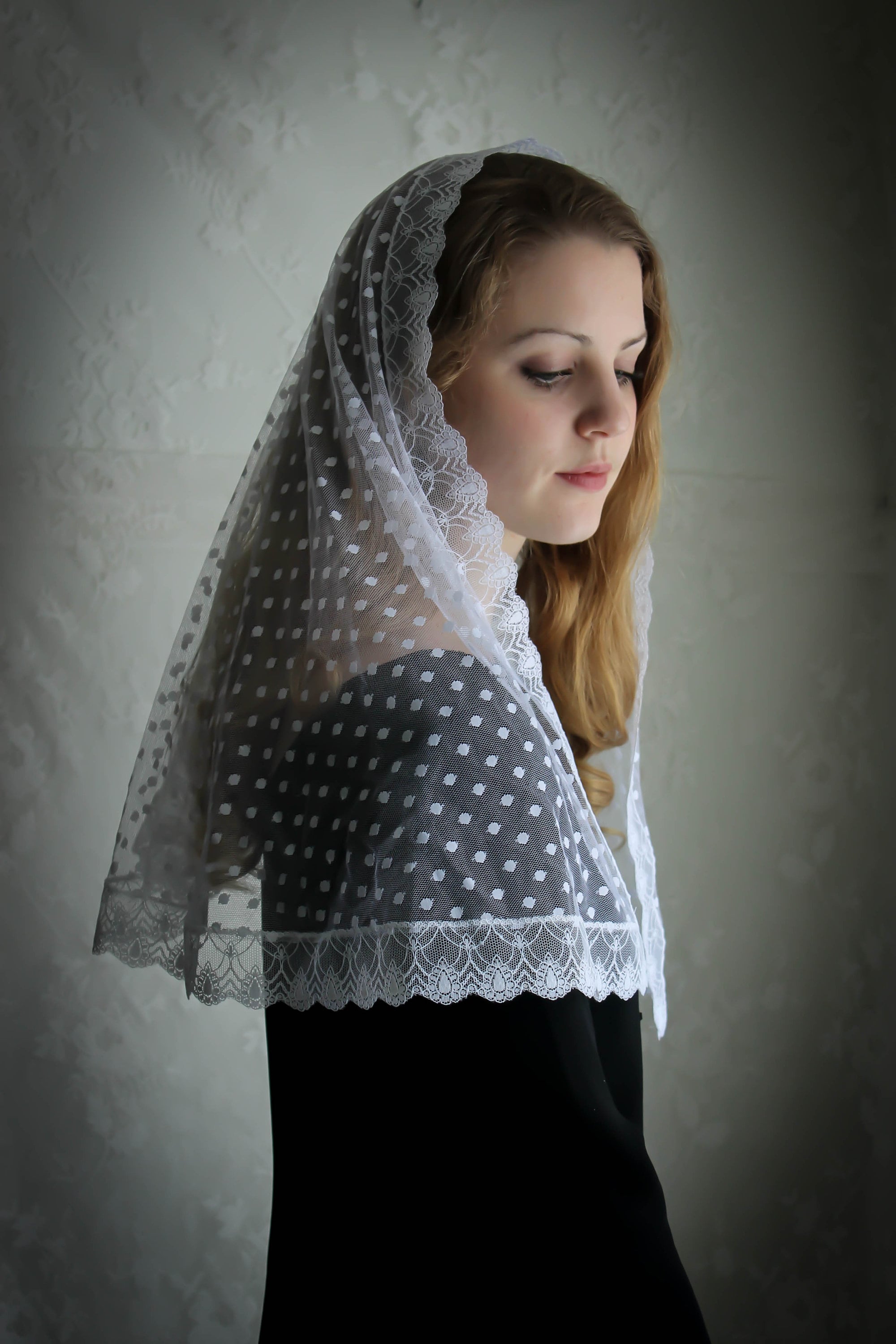 Evintage Veils First Holy Communion Pure White D Shaped Traditional Catholic Lovely Vintage Evintage Veils First Holy Communion Pure White D Shaped Traditional Catholic Lovely Vintage