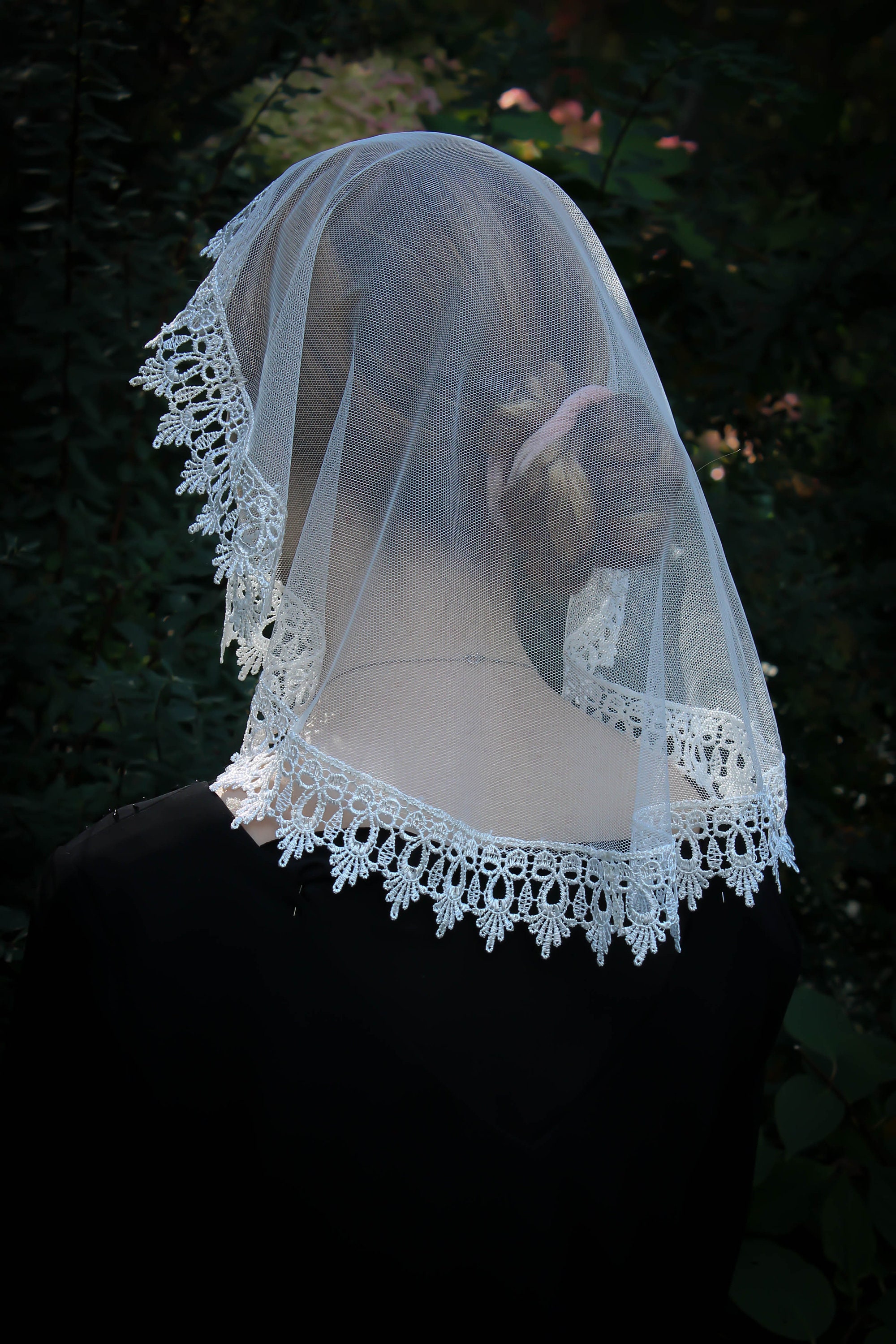 Reimagine Recycled Lace Chapel Veil