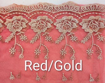 Evintage Veils~ Our Lady of Guadalupe  6 COLORS! Embroidered D Shaped Veil