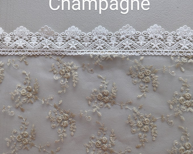 Evintage Veils~READY TO SHIP  Our Lady of the Rosary "Joyful Mysteries" Three Colors!   Lace Chapel Veil Mantilla Wrap