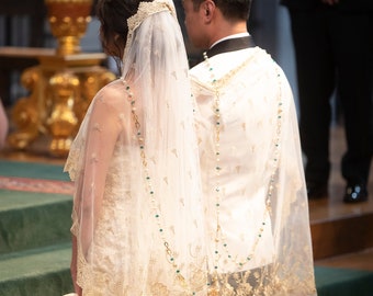 Evintage Veils~ Our Lady of Guadalupe Unity Veil Wedding Veil