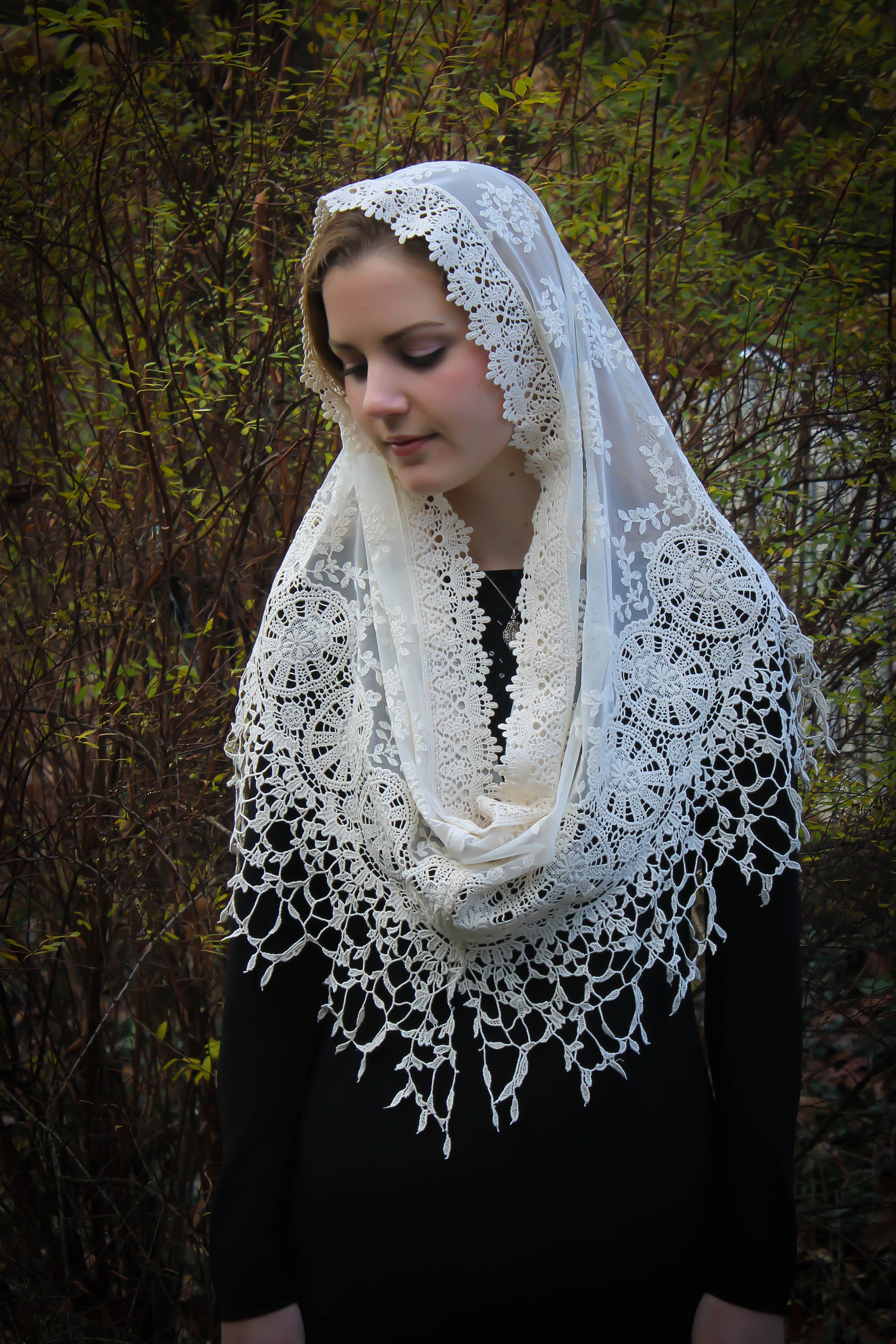 Maria Veils Infinity Ivory Veil - Chapel, Church, Catholic