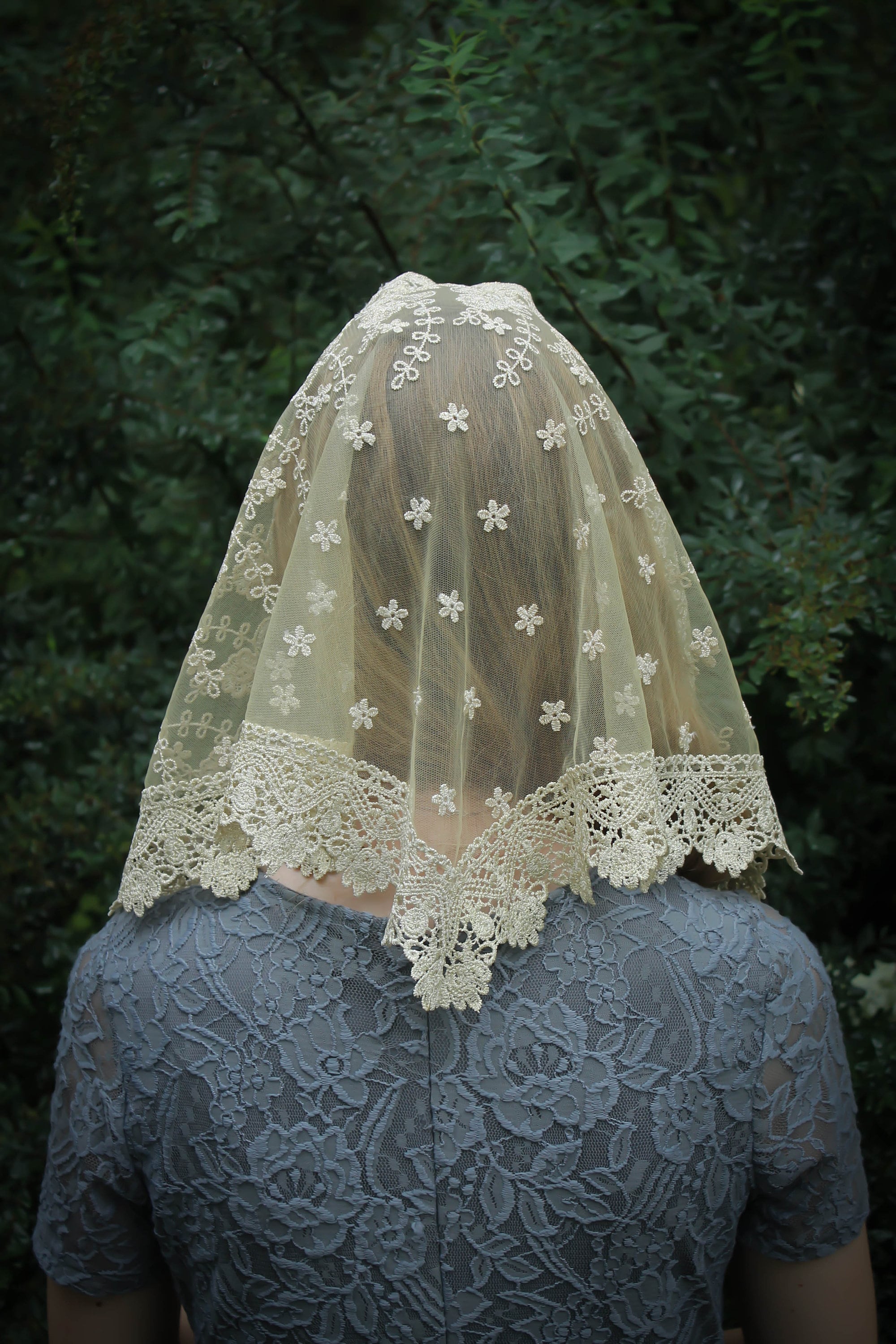 Mantilla Lace Veil (#Tyana) | Dream Dresses by PMN Chapel