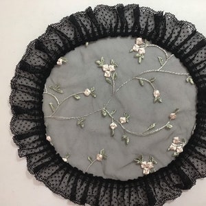 Evintage Veils~ Princess Style St Therese Traditional Catholic Black or White Lace  Mantilla Chapel Veil