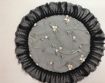 Evintage Veils~ Princess Style St Therese Traditional Catholic Black or White Lace  Mantilla Chapel Veil