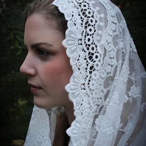 Evintage Veils~ READY TO SHIP Infinity Our Lady of Guadalupe Chapel Veil