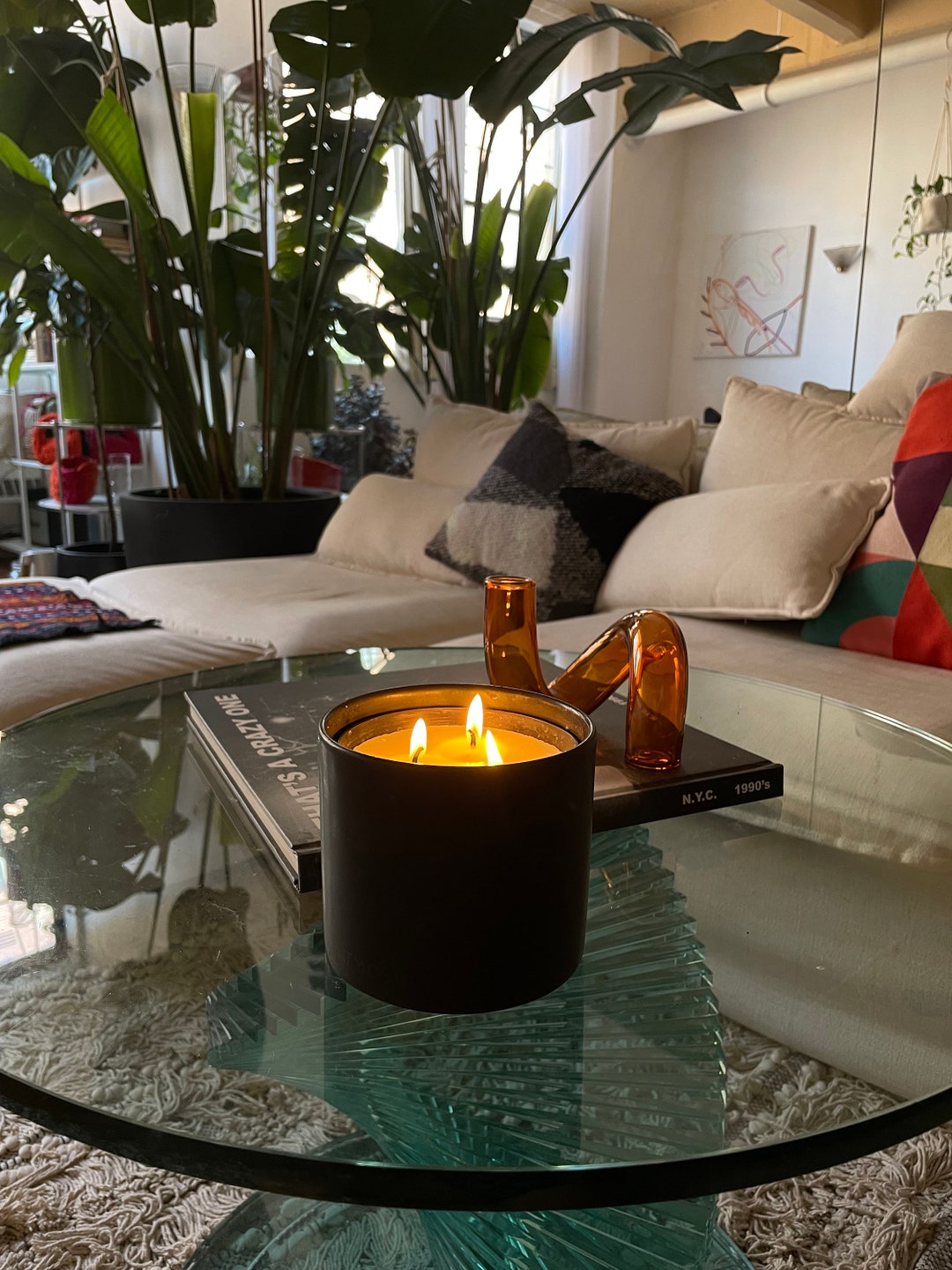 Reusable Candle Holder Pine Christmas Candle Sustainable Etsy