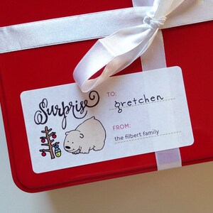 PERSONALIZED Printable Christmas Gift Labels 10 Custom - Etsy