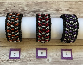Rainbow Loom Rubber Band Bracelet Galaxy, Pick or Custom Made