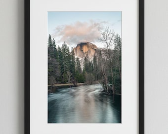 Half Dome / Stampa fotografica di paesaggi artistici / Arte murale dello Yosemite / Decorazione naturale delle montagne della California