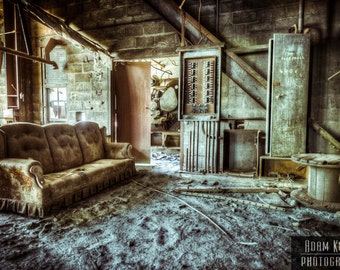 Abandoned Factory "Break Room"- Urbex, Urban Decay Photography