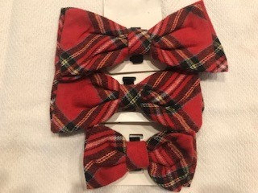 Dog Bow Ties Christmas Colors Just Add to the Collar and Your Etsy