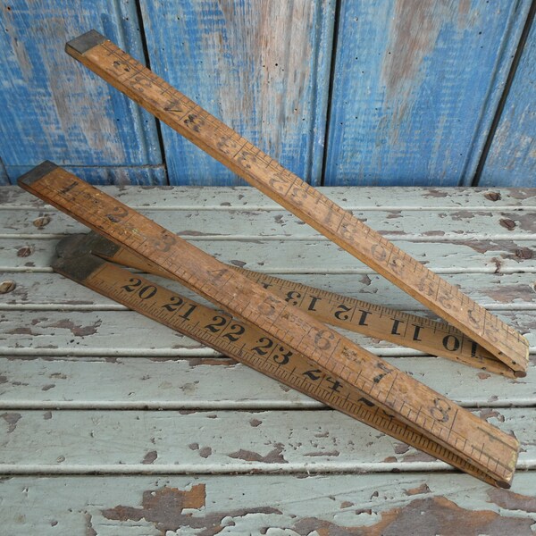 Wooden Folding Ruler - Etsy