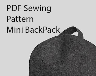 mini backpack pdf, bag pdf, bag pattern, backpack pattern,sewing pattern, diy bag, diy backpack, sewing pattern