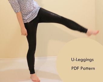 Legging Sewing Pattern; Instant PDF ,woman pants ; tights; PDF Sewing Patterns