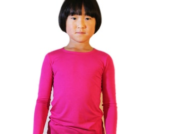 Kids, Children, T-shirt Sewing Pattern; Tight fitting stretchy knit Tee shirt ; Body hugging Tee shirt ;PDF Sewing Patterns