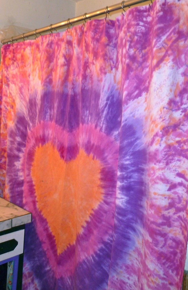 Tie Dyed Shower Curtain Custom Made for Your Bathroomyou Design, You