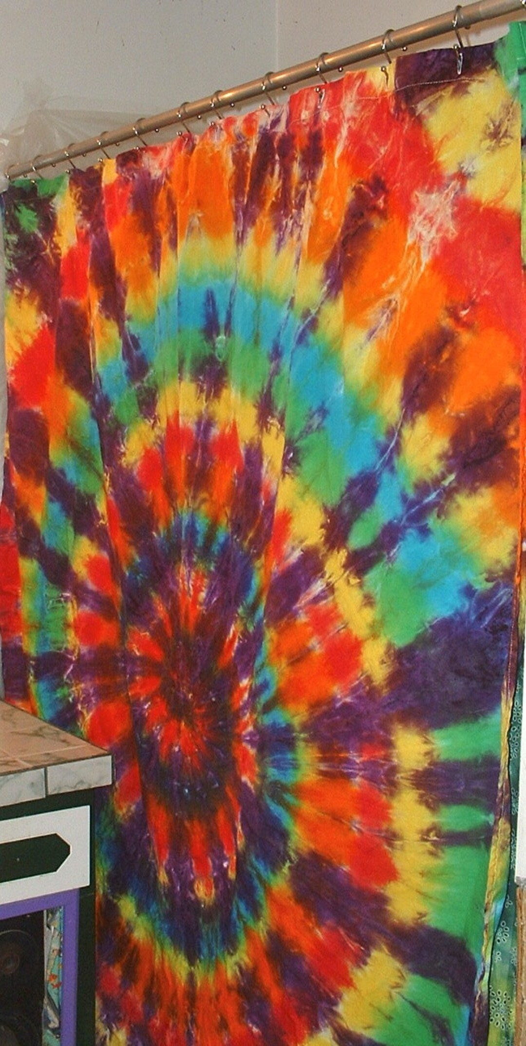 Tie Dyed Shower Curtain Custom Made for Your Bathroomyou Design, You