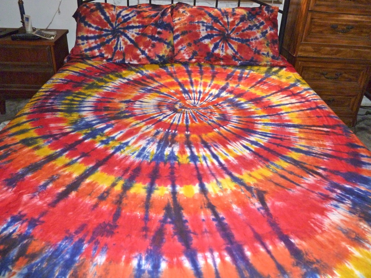 Tie Dyed Sheet Set Custom Made for Your Bedyou Design, You Choose the