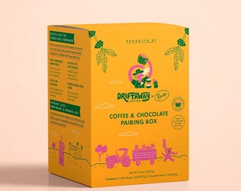 Coffee & Chocolate Pairing Box, Great Gift for Coffee and Chocolate Lovers