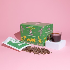 Kaffee Geschenk-Abo, Kaffee Liebhaber Geschenk, umweltfreundlich und nachhaltig, frisch, Single Origin, ganze Bohne oder gemahlen