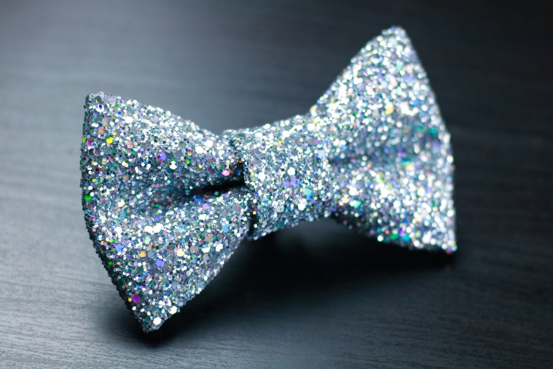 Wolff Jewelry Glitter Bow - Silver main image 1